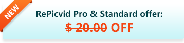 RePicvid Pro & Standard offer: $20 off