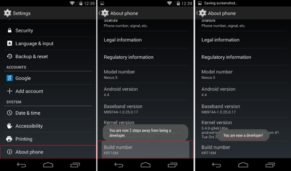 For Android 4.2 and above versions
