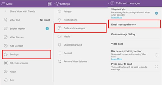 How to recover viber chat history