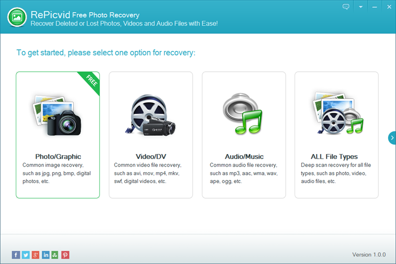 RePicvid Free Photo Recovery 1.0.0 full