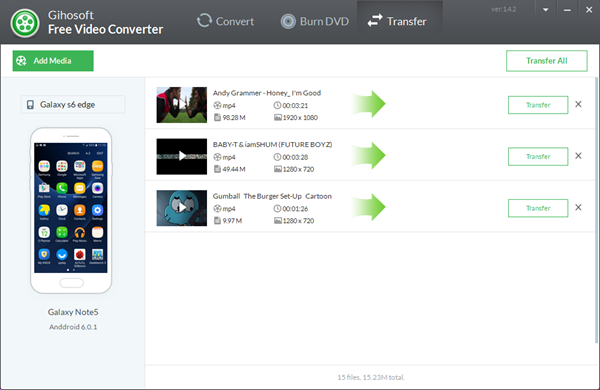 Transfer Converted Videos to Mobile Devices