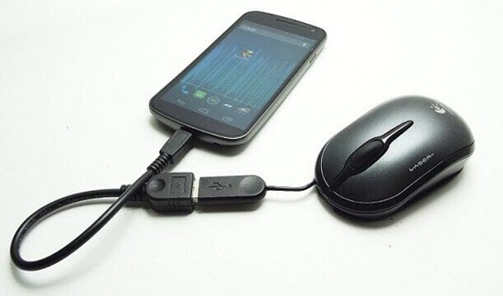 Using USB OTG Cable