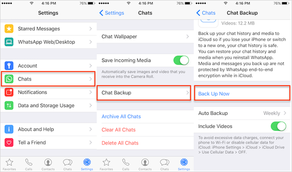 Transfer WhatsApp Messages from iPhone to iPhone