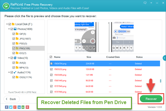 Recover Deleted Files from Pen Drive and Save