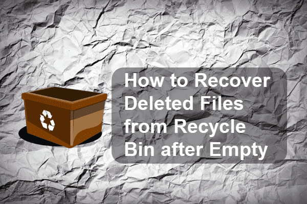 Recover Deleted Files from Recycle Bin