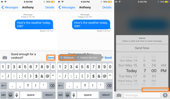 How to Schedule a Text Message with An Jailbroken iPhone