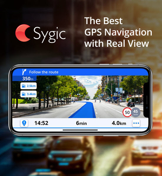 Sygic is one of the top Offline Maps Apps for iPhone and iPad in 2019.