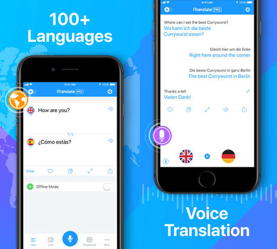 ITranslate is one fo the best Translation App for iPhone or iPad in 2019.