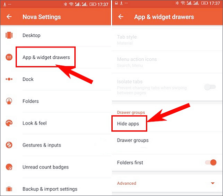 Using Nova Launcher to Hide Apps on Android Phone