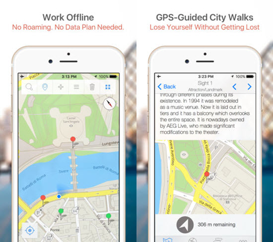 GPSmyCity is one of the top Offline Maps Apps for iPhone and iPad in 2019.