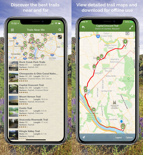 TrailLink is one of the top Offline Maps Apps for iPhone and iPad in 2019.
