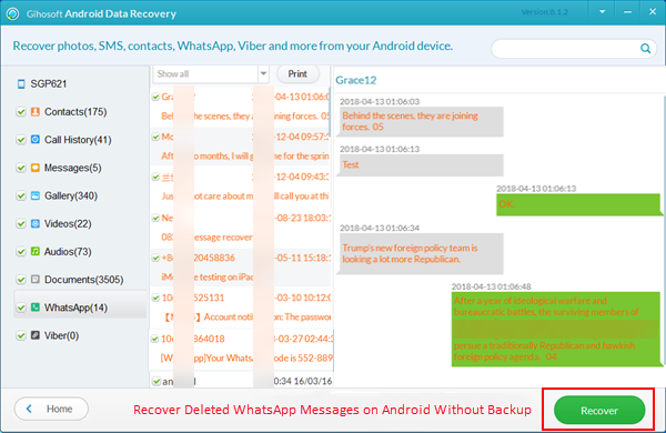 Restore WhatsApp Messages on Android