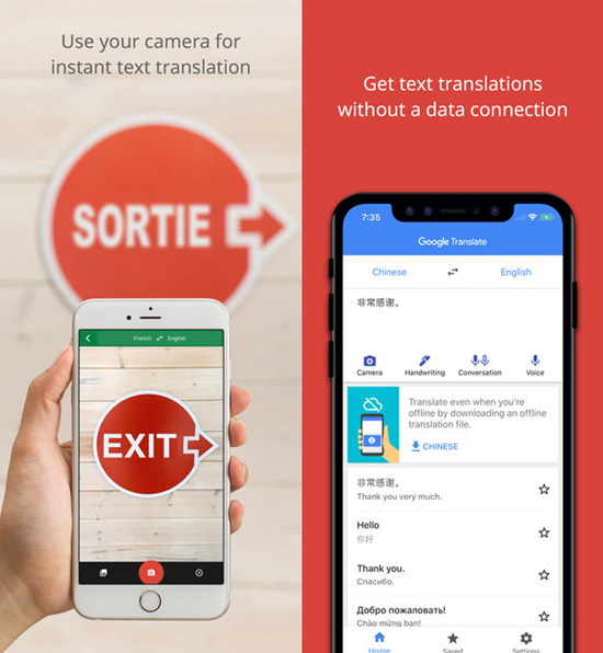 Google Translate is one fo the best Translation App for iPhone or iPad in 2019.