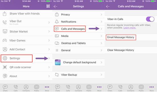 Email all Your Viber Chat History for Backup