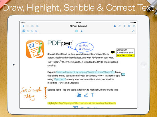 PDFpen 3 is one of the top Best PDF Reader & Editor Apps for iOS.
