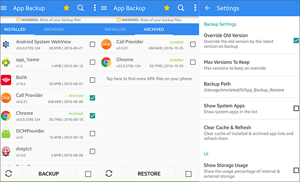 App Backup & Restore is one of the best Backup Apps for Android to Keep Your Data Safe.