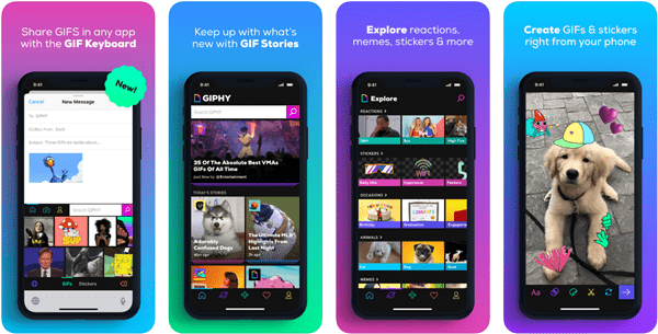 GIPHY for iOS is best free Video to GIF Converter Apps for iPhone.