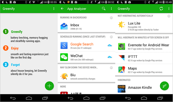 Greenify is one of the best Battery Saver Apps for Android.