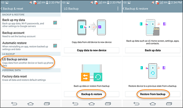 Recover Data After Factory Reset via Local Backup