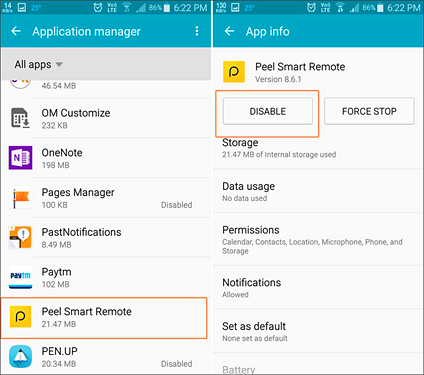 Disable Preinstalled Apps on Android