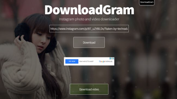 Using DownloadGram to Download Instagram Videos.