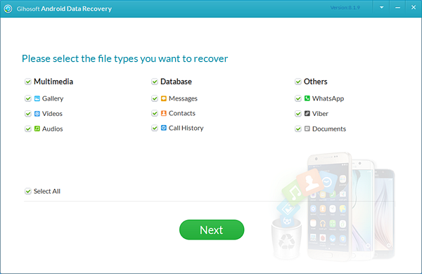 Gihosoft Android Data Recovery.