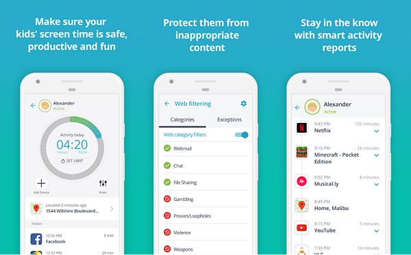 Qustodio Parental Control is best Free Parental Control Apps for Android.