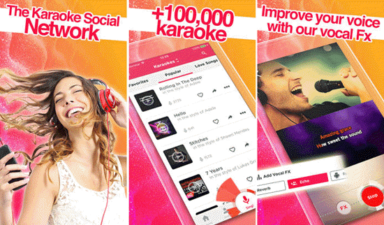 Red Karaoke Sing & Record is one of the best Karaoke Apps for iPhone.