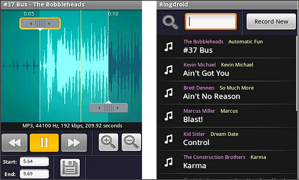 Ringdroid is Best Ringtone Maker Apps for Android.
