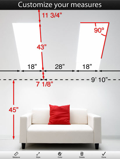 Photo Measure is one of the Top Interior Designing Apps for iPad.