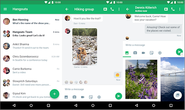 Hangouts is one of the Best Calling Apps for Android.