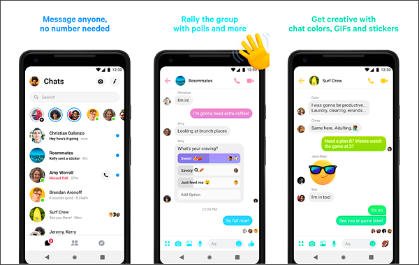 Messenger is one of the Best Calling Apps for Android.
