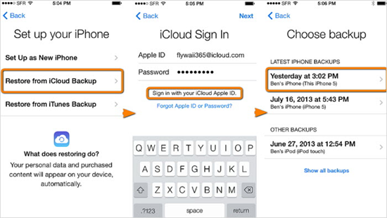 How to Restore Deleted Images from iCloud Backup to iPhone