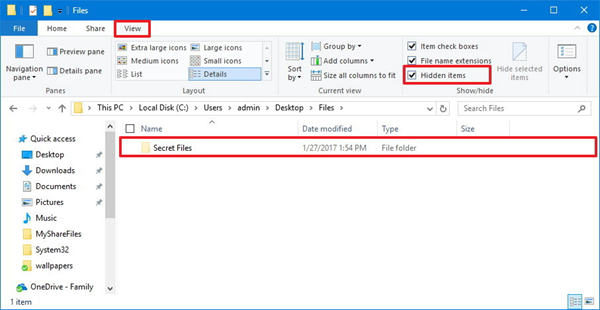 How to Hide Files and Folders on Windows Using the File Explorer?