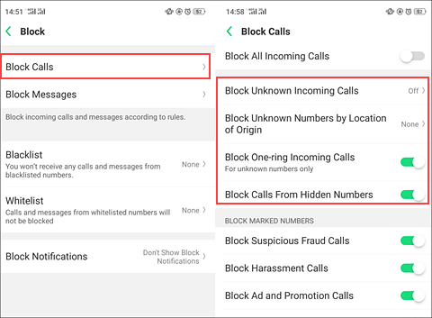 How to Block Unknown Numbers?