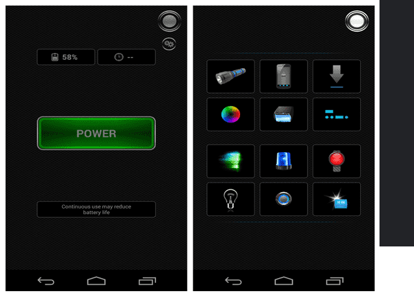 Tiny Flashlight is one of the Top Flashlight Apps for Android Phones.