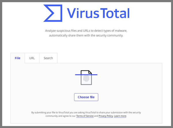 VirusTotal is one of the top best Online Free Virus Scanners.