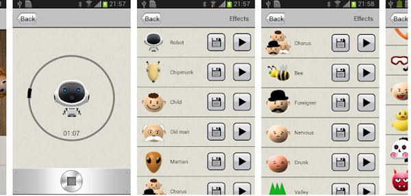 Voice Changer by AndroidRock is one of the top Voice Changer Apps for Android to change your voice.