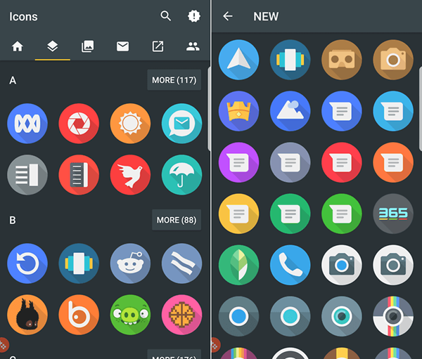Click UI is one of the top Icon Packs for Android.