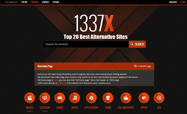 Best 1337X Alternative Torrent Websites.
