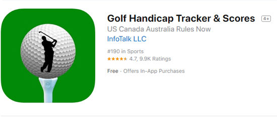 Golf Handicap Tracker & Scores is one of the best golf GPS, Rangefinder, Scorecard Apps for iOS & watchOS.