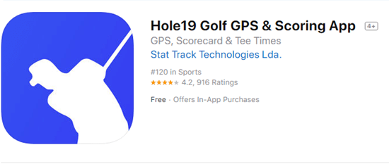 Hole19 Golf GPS & Scoring App is one of the best golf GPS, Rangefinder, Scorecard Apps for iOS & watchOS.