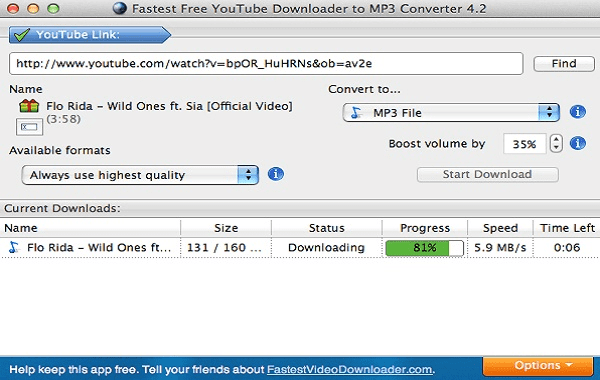 Using Fastest YouTube Downloader to fastest download YouTube videos.