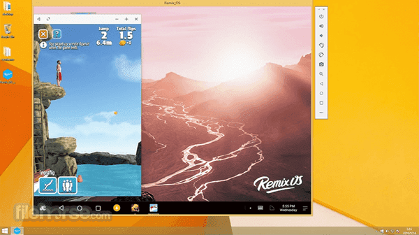 Use Remix OS Player to install Kinemaster on PC.