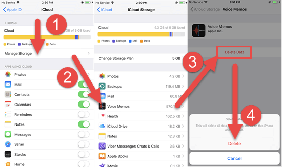 Remove App Data from iCloud