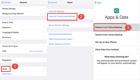Restore WhatsApp Messages from the Whole iCloud Backup