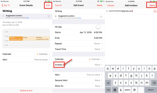 How to Share a Calendar Event on iPhone