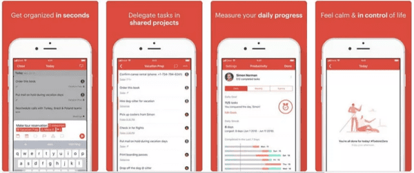 Todoist is one of the best reminder(To-Do List) Apps for iPhone.