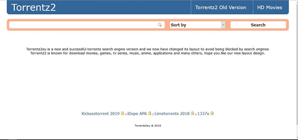 Torrentz 2 is one of the best torrent websites in India.