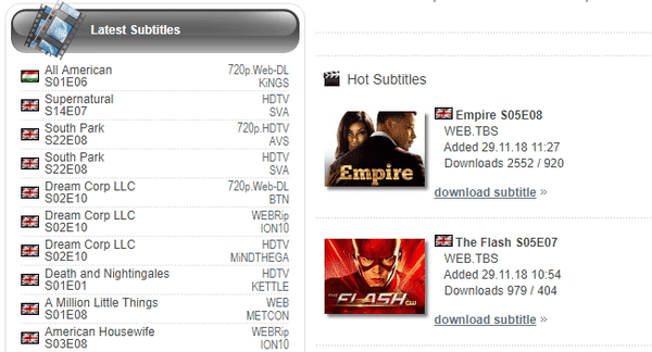 Using TV Subs to download Subtitles for Movies easily.